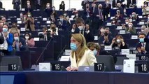 Roberta Metsola néppárti politikus az Európai Parlament új elnöke