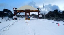 Spil Dağı Milli Parkı 5 gün sonra yeniden karla kaplandı