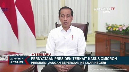 Sikapi Penyebaran Omicron, Jokowi Anjurkan Masyarakat Bekerja dari Rumah