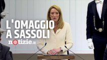 Roberta Metsola, la nuova Presidente del Parlamento Europeo omaggia David Sassoli: il suo discorso