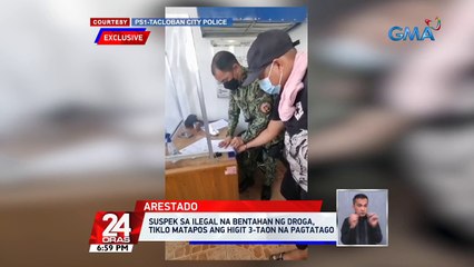 Suspek sa ilegal na bentahan ng droga, tiklo matapos ang higit 3-taon na pagtatago | 24 Oras