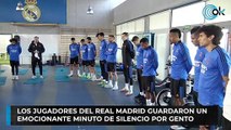 Los jugadores del Real Madrid guardaron un emocionante minuto de silencio por Gento