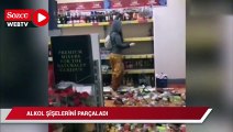 İngiltere’de bir kadın, süpermarkette 10 bin sterlin değerinde içkiyi yerlere döktü