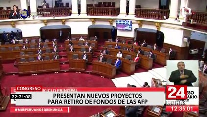 Congreso presenta nuevos proyectos de ley para retiro de AFP y CTS
