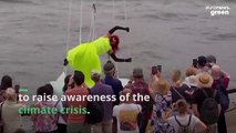 Why are these Australian dancers performing on a melting iceberg?