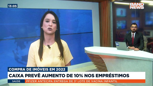 A Caixa Econômica Federal prevê aumento de 10% das concessões de empréstimos para compra de imóveis em 2022.Saiba mais em youtube.com.br/bandjornalismo