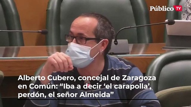Un concejal de Zaragoza en Común llama 'carapolla' al alcalde de Madrid