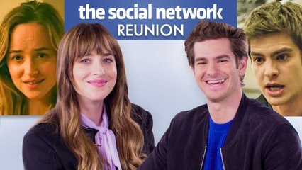Andrew Garfield & Dakota Johnson Reunite 11 Years After Starring In 'The Social Network'