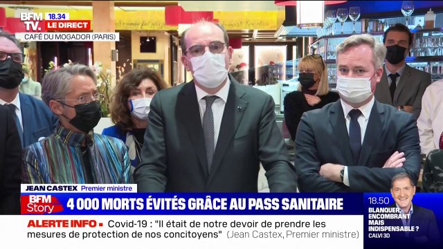 Jean Castex: Je félicite tous les restaurateurs, les hôteliers pour leur grande application dans la mise en œuvre du pass sanitaire