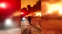 KAHRAMANMARAŞ - Boru hattındaki patlama Gaziantep-Kahramanmaraş arasındaki ulaşımı durdurdu (3)