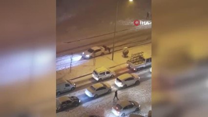 Adıyaman'da kar esareti: Kilometrelerce araç kuyruğu oluştu