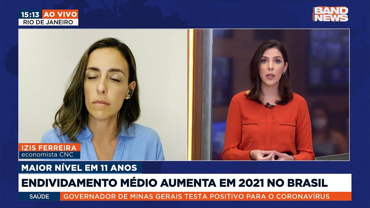 O nível de endividamento médio das famílias brasileiras em 2021 foi o maior em 11 anos.  Sobre esse assunto conversamos com a Izis Ferreira, economista da CNC.
