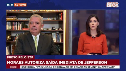 O juiz autorizou a saída de Roberto Jefferson da cadeia para  fazer exames em hospital no Rio de Janeiro. #BandJornalismo
