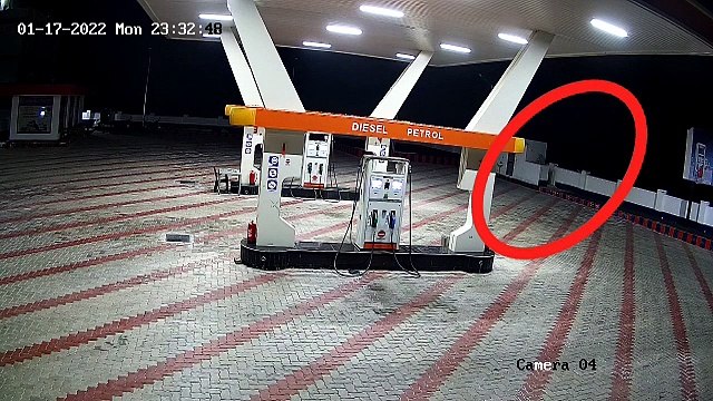 पेट्रोल पंप लूट की नाकाम कोशिश, बदमाश सीसीटीवी में कैद