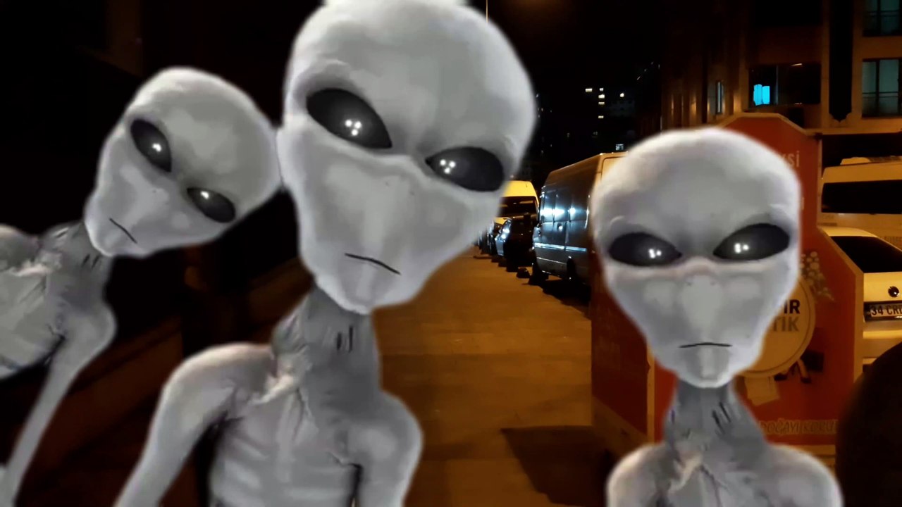 3 aliens came to our street