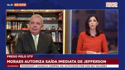 Download Video: O ministro Alexandre de Moraes autorizou a saída imediata e temporária de Roberto Jefferson do presídio para o Hospital Samaritano Botafogo. Saiba mais em youtube.com.br/bandjornalismo