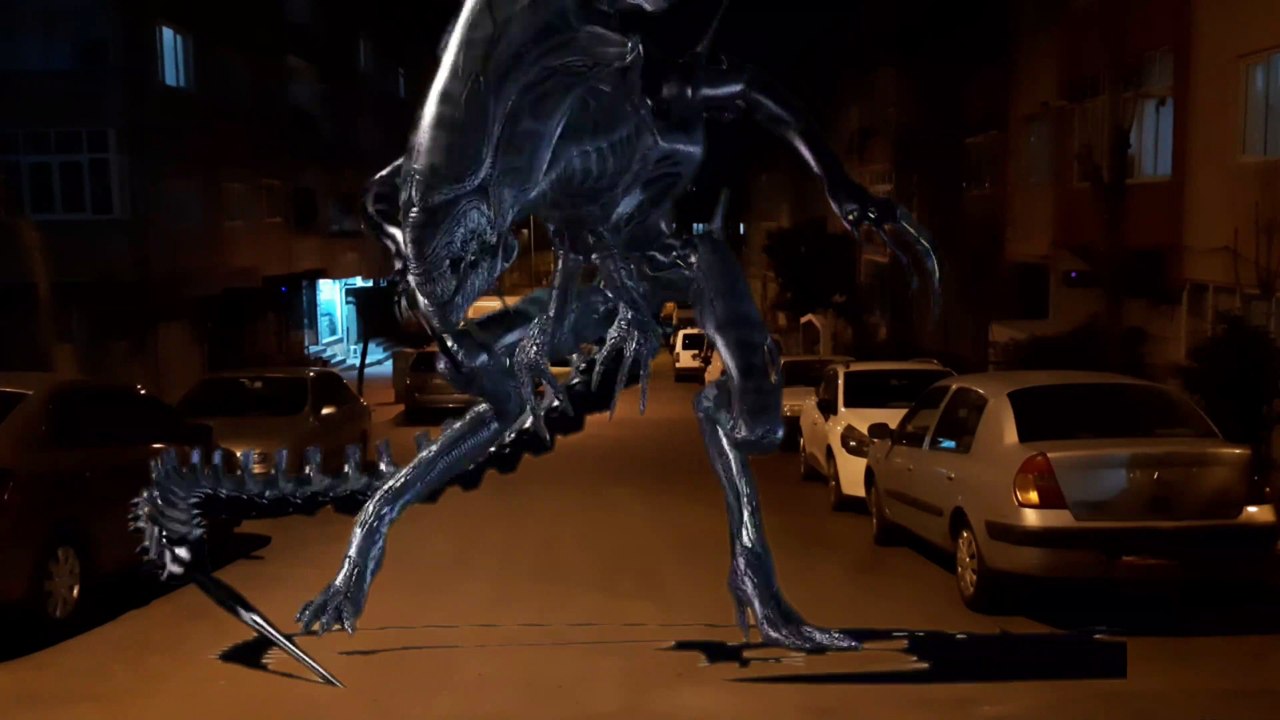 Alien in the street