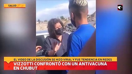 Vizzotti confrontó con un antivacuna en Chubut