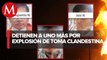 Suman seis detenidos por explosión de toma clandestina en San Pablo Xochimehuacan