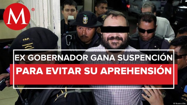 Javier Duarte obtiene suspensión provisional para evitar nueva orden de aprehensión