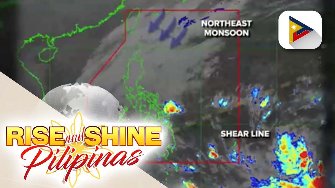 PTV INFO WEATHER: High pressure area, umiiral sa labas ng PAR na nagpapalakas sa amihan; shear line, nakakaaapekto sa Visayas at Mindanao