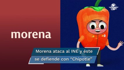 Con botarga "Al Chipotle", el INE responde a dardo de Morena: "son el instituto más caro del contin