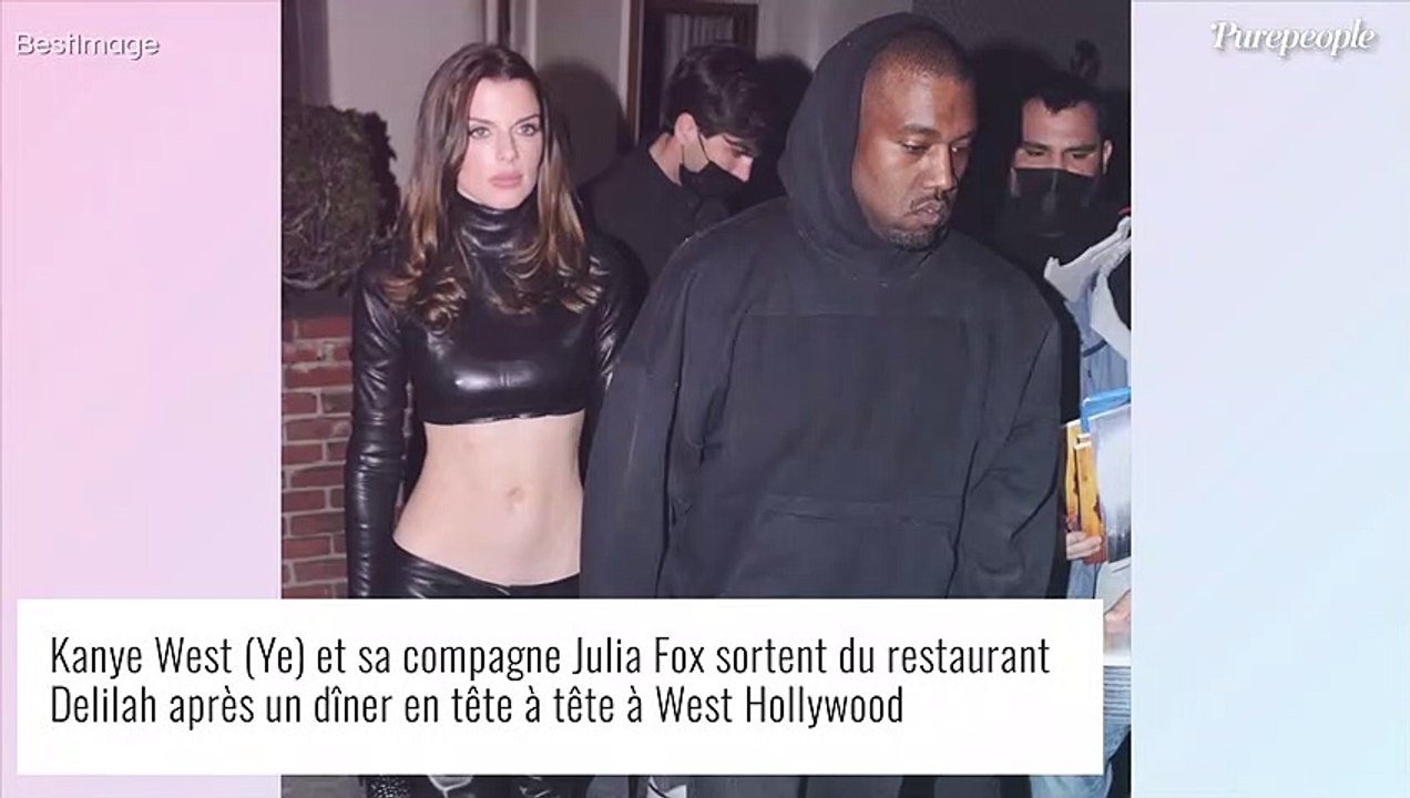 Kanye West : Sa compagne Julia Fox, copie conforme de son ex Kim Kardashian