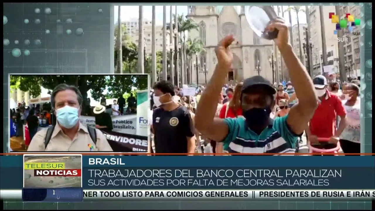 Trabajadores del sector bancario de Brasil exigen mejoras salariales