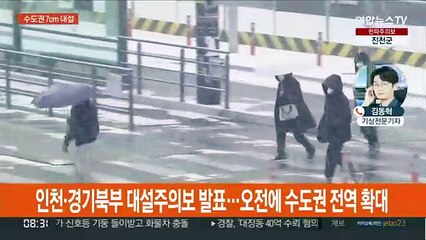 인천·경기북부 대설주의보…수도권 7cm 대설