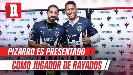 Pizarro en su presentación con Rayados: 'Estoy mucho más maduro, con ganas de trascender'