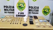 Duas pessoas são detidas pelo Choque suspeitas de tráfico de drogas em Cascavel