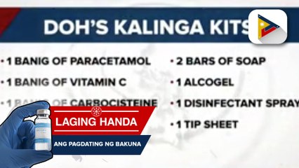 Kalinga kits para sa mild COVID-19 cases na nagpapagaling sa bahay, ipapamahagi ng DOH