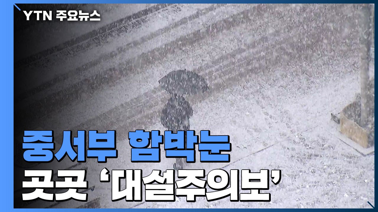 [날씨] 중서부 함박눈, 곳곳 '대설주의보'...교통안전 유의 / YTN
