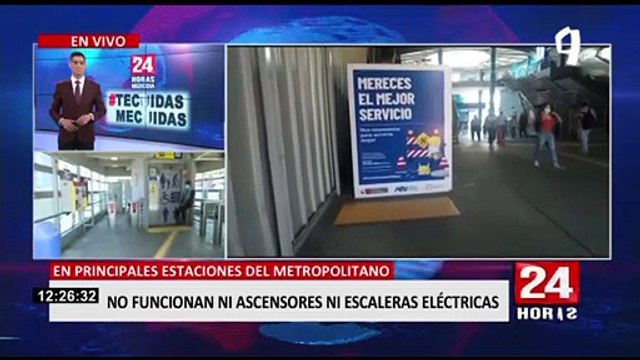 Metropolitano: denuncian que ascensores y escaleras eléctricas de estaciones no funcionan