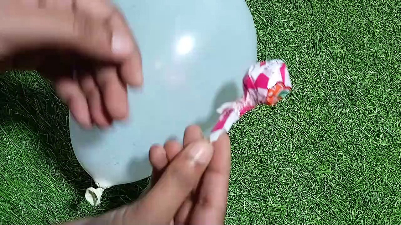 Candy in a big Balloon Opening ASMR
