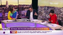 Les histoires de Charles Magnien : En Italie, des policiers refusent des masques roses - 19/01