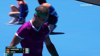 Presque 3h de combat, pour un succès étriqué : comment Nadal s'est sorti des griffes d'Hanfmann