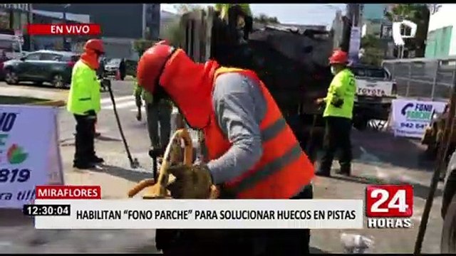 “Fonoparche”: sistema permitirá que en 48 horas se arreglen huecos en pistas y veredas