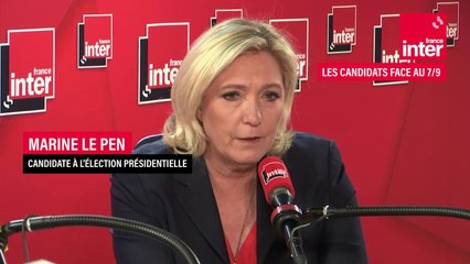 Marine Le Pen : "Alors que j'ai fait 33% au second tour en 2017, je suis aujourd'hui donnée entre 45 et 47% au second tour. Maintenant, j'ai un concurrent, et quand on a un concurrent, il y a par définition un risque de division des voix."