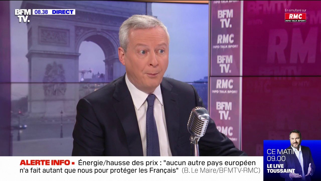 Bruno Le Maire sur le prix des carburants: "10 centimes d'euros de moins le litre, ça coûte 5 milliards"