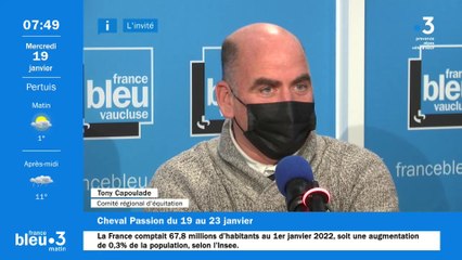 Toni Capoulade, invité de France Bleu Vaucluse