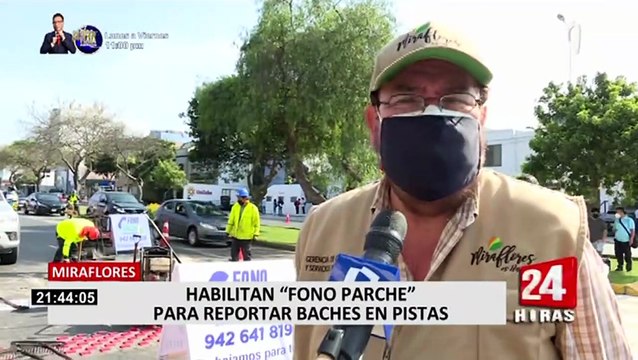 “Fonoparche”: sistema permitirá que en 48 horas se arreglen huecos en pistas y veredas