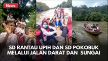 VAKSINASI ANAK DI WILAYAH KERJA PUSKESMAS ROKAN IV KOTO 1 LALUI JALAN DARAT DAN  SUNGAI !!