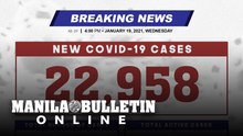 DOH reports 22,958 new cases, bringing the national total to 3,293,625, as of JANUARY 19, 2021