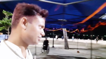 Alone Pattaya street in knight, Thailand