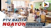 DepEd: Pagpapalawig ng face-to-face classes resulta ng mataas ng kumpiyansa mula kay Pres. Duterte;  Lotto result as of January 18, 2022  9 p.m.
