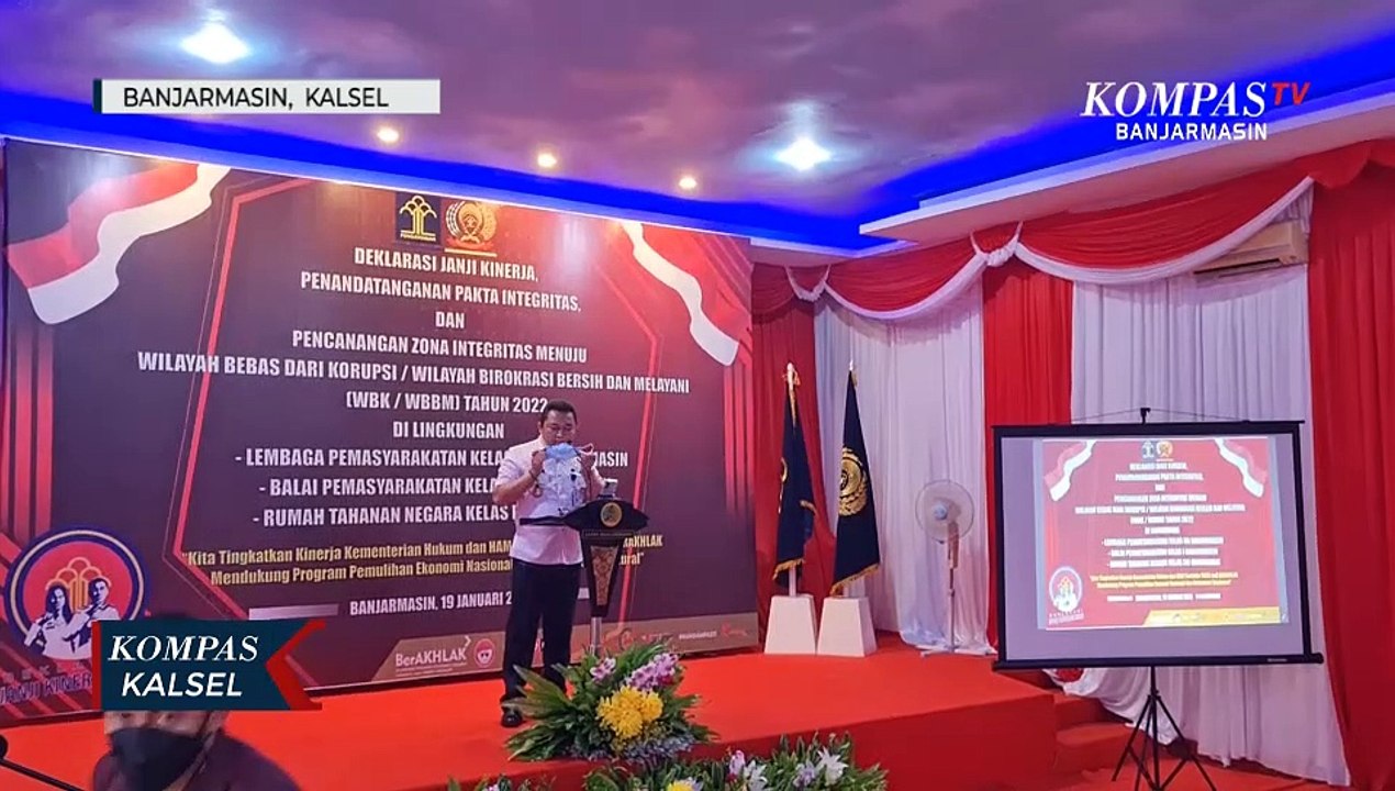 Canangkan WBK/WBBM 2022, Lapas Banjarmasin Komitmen Berantas Peredaran Narkotika