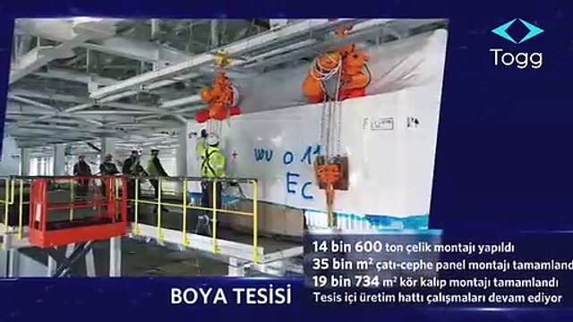 TOGG fabrikasından yeni görüntüler geldi