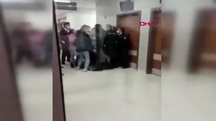 Hamile hemşireye saldırı anı kamerada