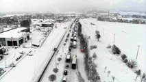 Bolu'da, D100 Karayolu Ankara yönü ulaşıma kapandı